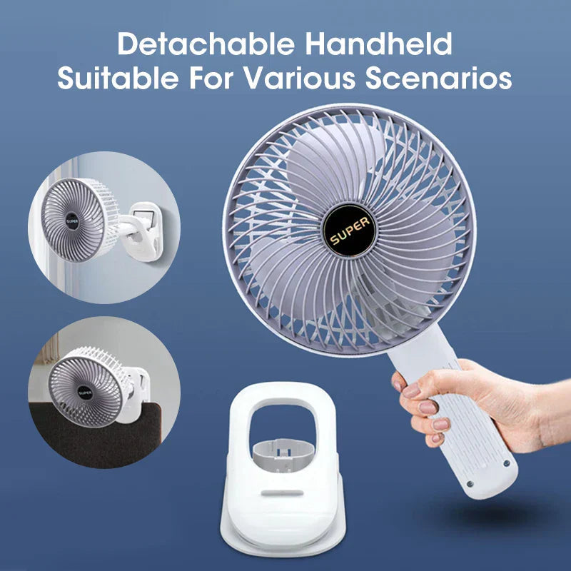 4-in-1 Portable Fan with Adjustable Speeds and Quiet Performance