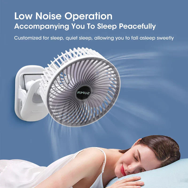4-in-1 Portable Fan with Adjustable Speeds and Quiet Performance