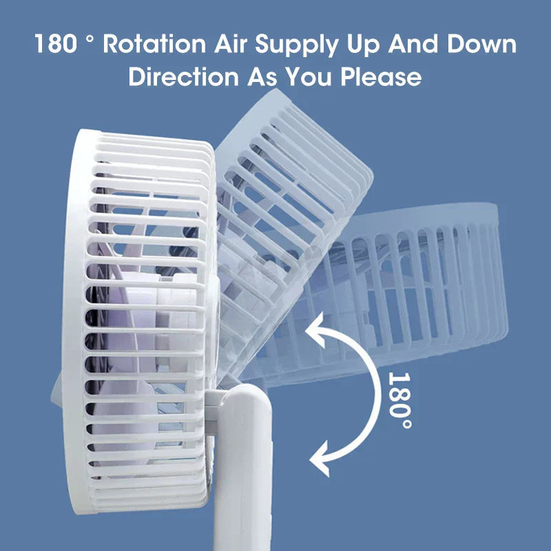4-in-1 Portable Fan with Adjustable Speeds and Quiet Performance