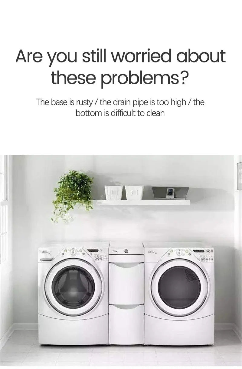 Adjustable Mobile Stand for Appliances | Washing Machine Stand with Wheels