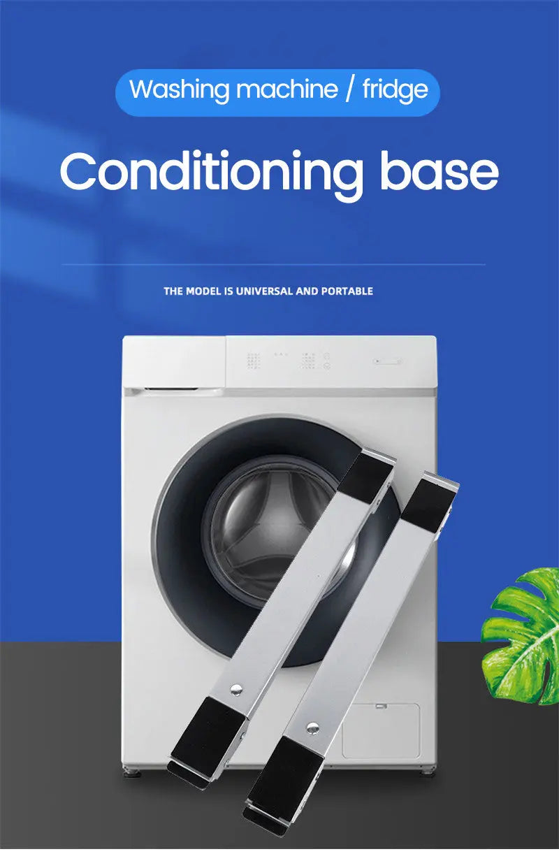 Adjustable Mobile Stand for Appliances | Washing Machine Stand with Wheels