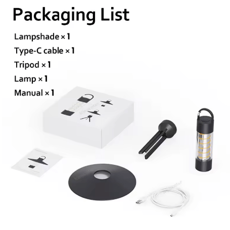 Adjustable Waterproof Lantern – Rechargeable Camping Light for Outdoor Use