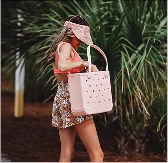 Waterproof and Sandproof Beach Tote Bag with Ventilation for Easy Cleaning