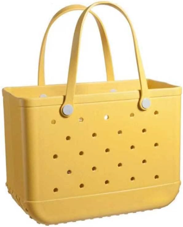 Waterproof and Sandproof Beach Tote Bag with Ventilation for Easy Cleaning