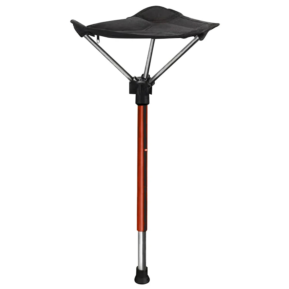 Lightweight Adjustable Height Camping Stool – Portable Folding Chair for Outdoors