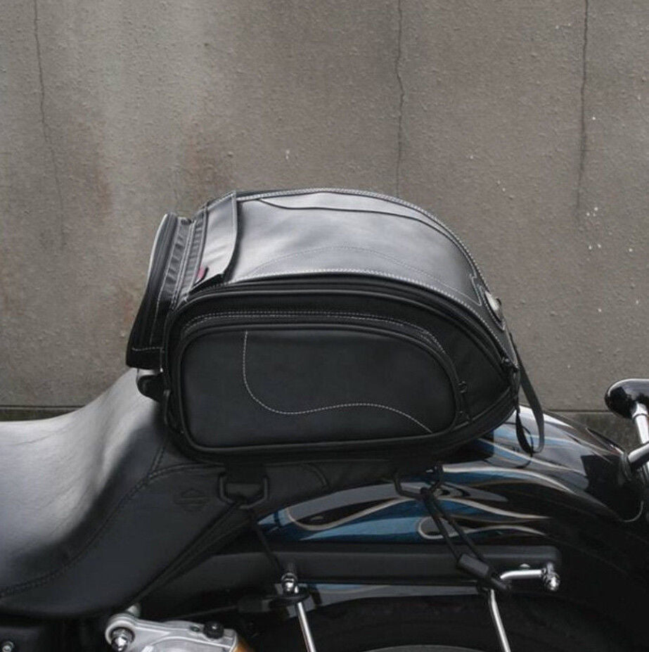 Expandable Water-Resistant Tail Bag for Motorcycles – Versatile Storage