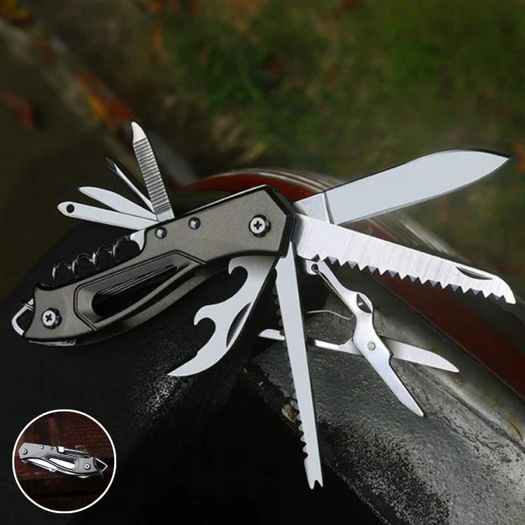 Compact Stainless Steel Multi-Tool – Essential Adventure Knife