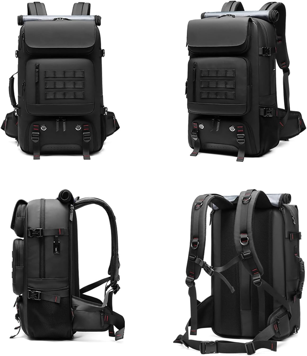 50L Waterproof Travel Backpack with USB Charger – Ideal Carry-On for Men