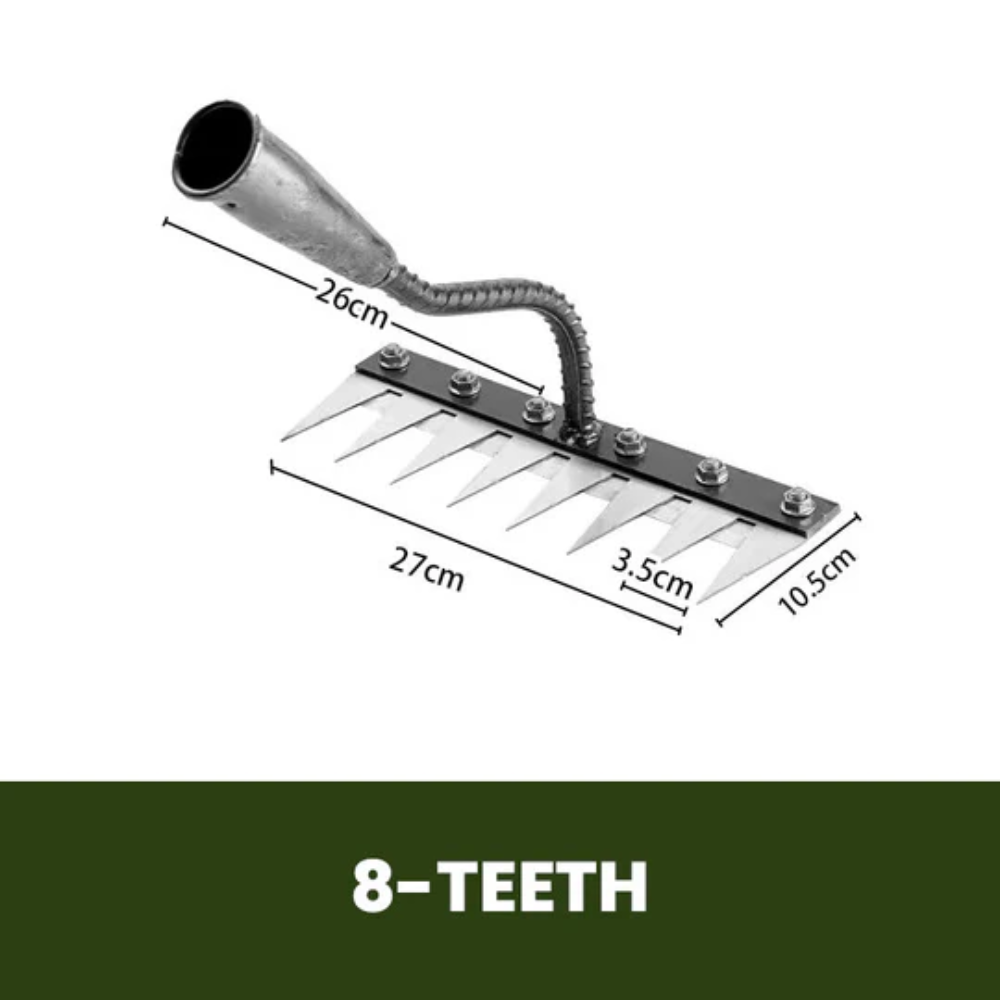 Garden and Yard Maintenance Adjustable Rake for Leaves