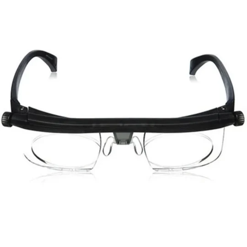Focus-Adjustable Reading Glasses for Close and Far Vision