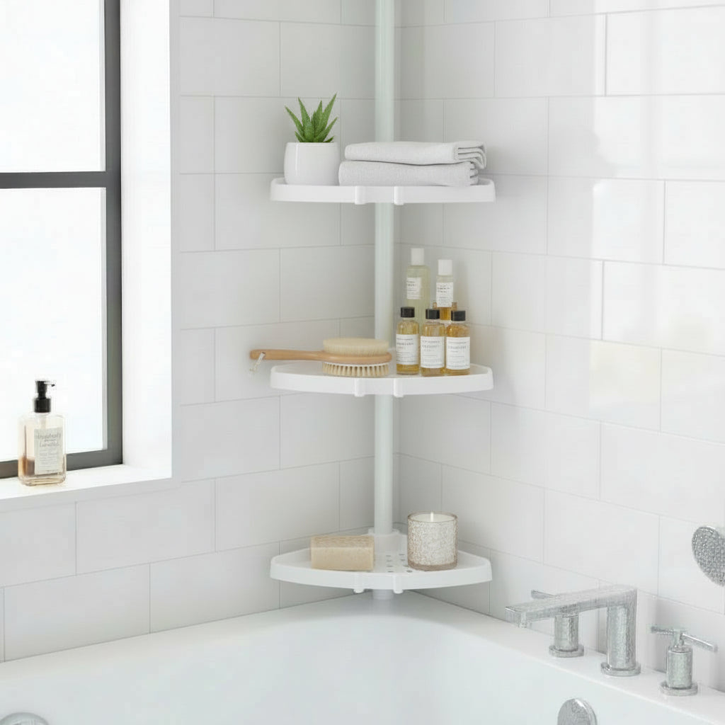 AquaRise Adjustable Shower Organizer with Waterproof Design
