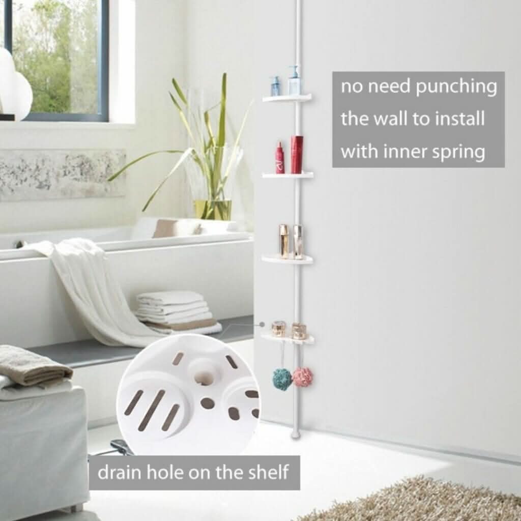 AquaRise Adjustable Shower Organizer with Waterproof Design