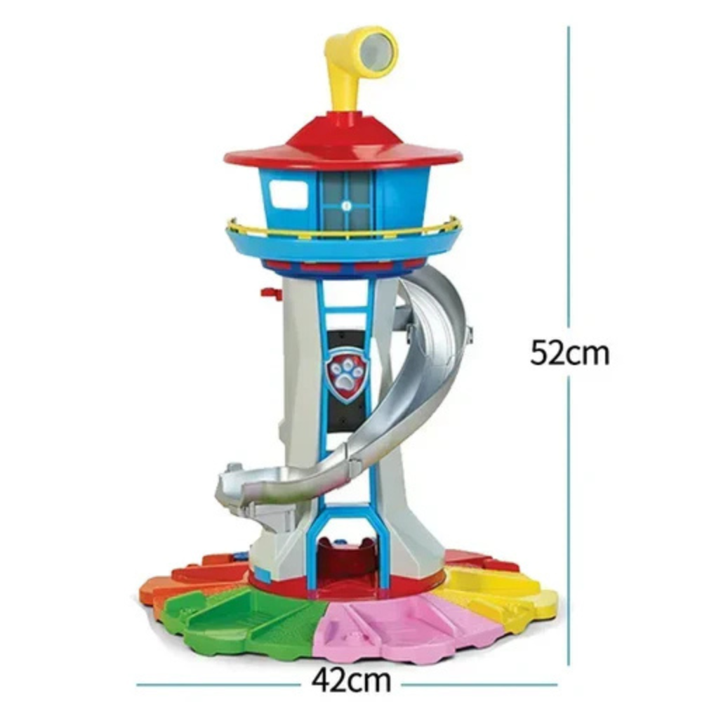 Outdoor Playset with Multi-Level Slide and Lookout Station for Fun Activities