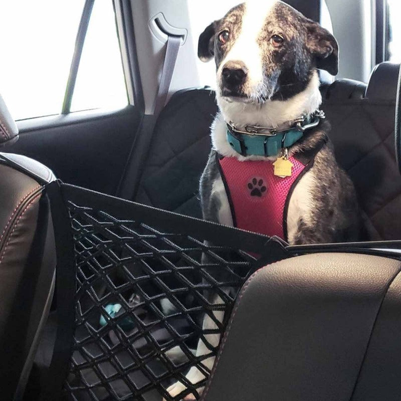 Adjustable Pet Safety Net for Cars - Durable Double Layer Design