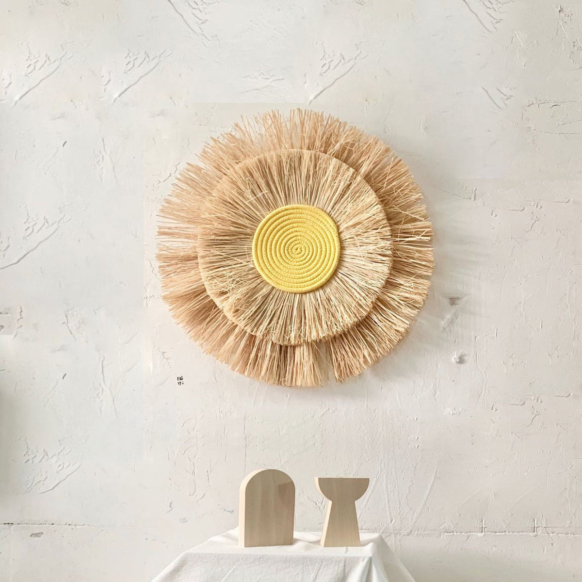 Charming Sun and Moon Wall Decor in Natural Tones