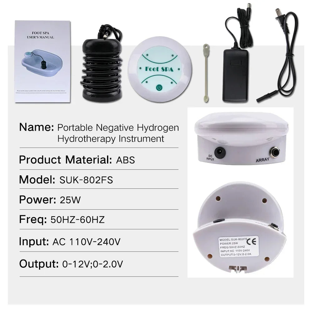 Ionic Foot Spa for Detox and Natural Energy Boost - Relaxation at Home