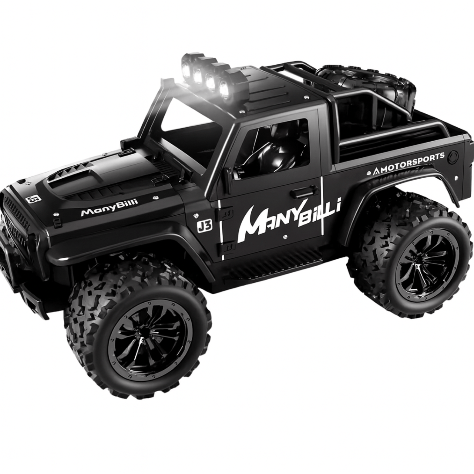 1:16 Scale Off-Road RC Car – 20km/h, 2.4GHz, LED Lights, USB Charge, 4 Colors