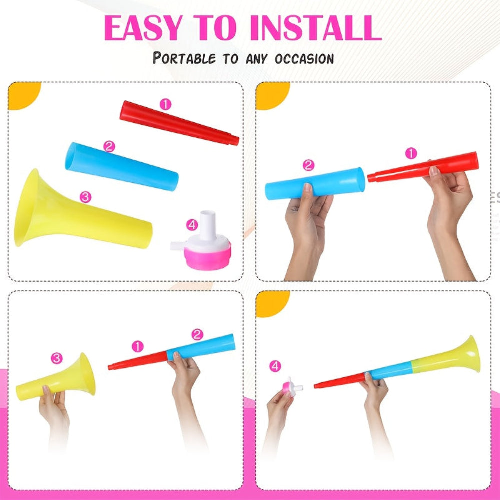 Compact Cheer Horns for Ultimate Event Excitement