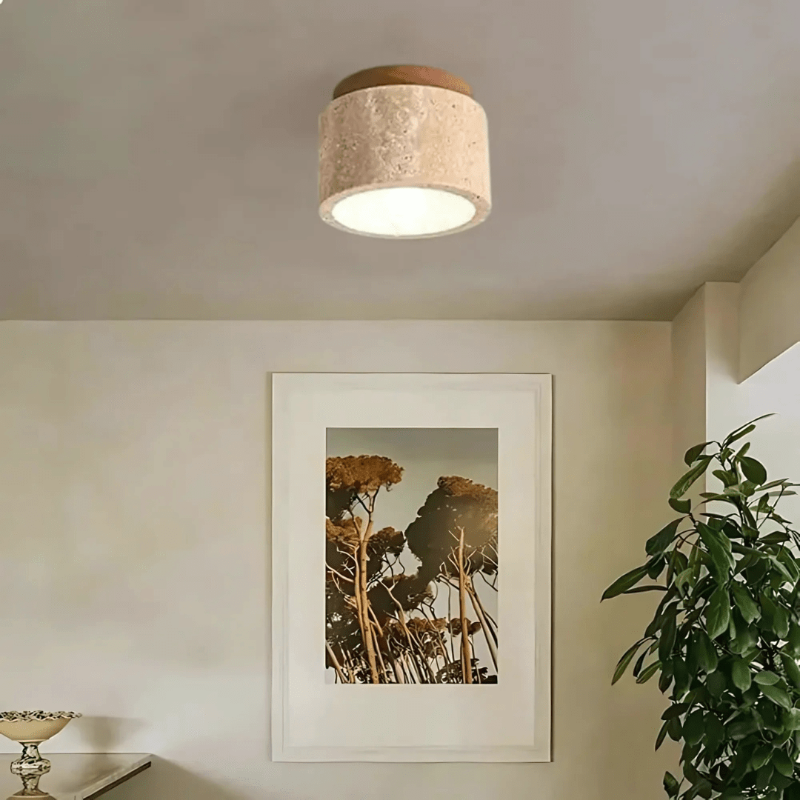 Serenity Oak LED Ceiling Light – Embrace Tranquil Living