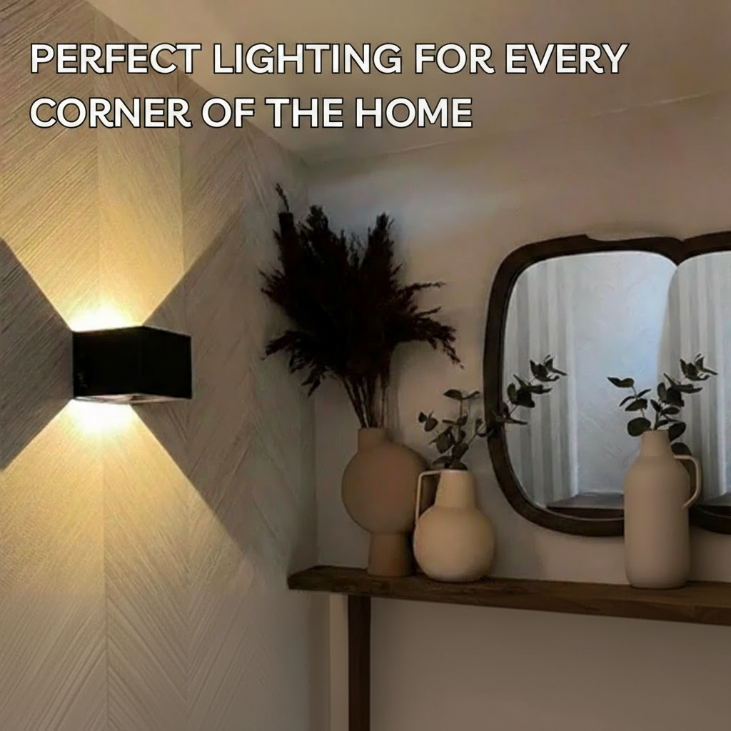 Smart Cube LED Wall Light with Motion Detection