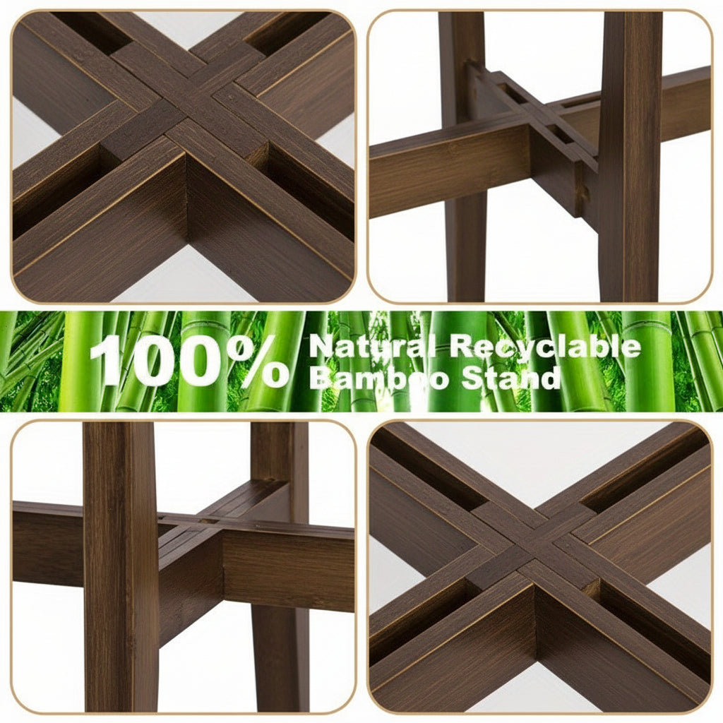 Versatile Adjustable Plant Stand with Elegant Marble Top