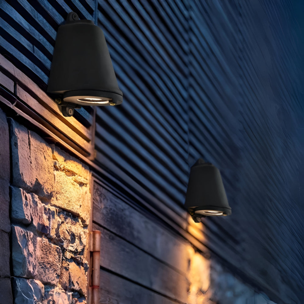 Sleek Metal Outdoor Wall Lantern with Cozy Illumination