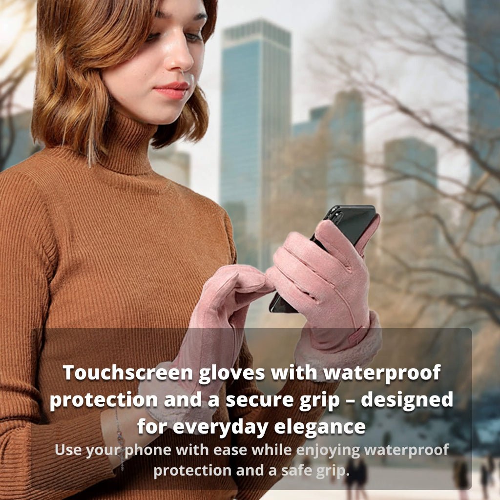 WarmGuard Adjustable Waterproof Heated Gloves for Women