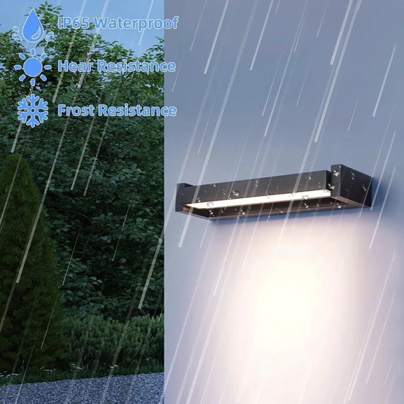 BrilliantBeam Adjustable Outdoor LED Wall Light with Waterproof Design