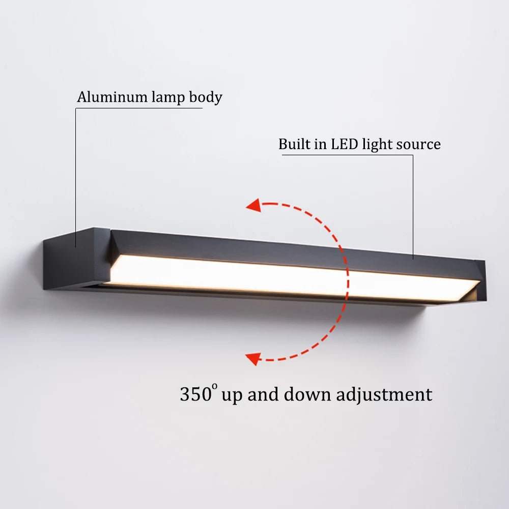 BrilliantBeam Adjustable Outdoor LED Wall Light with Waterproof Design