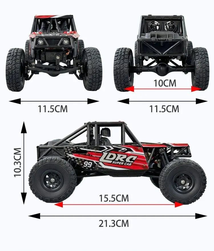TrailMaster 1:18 Scale 4WD Off-Road Remote Control Vehicle