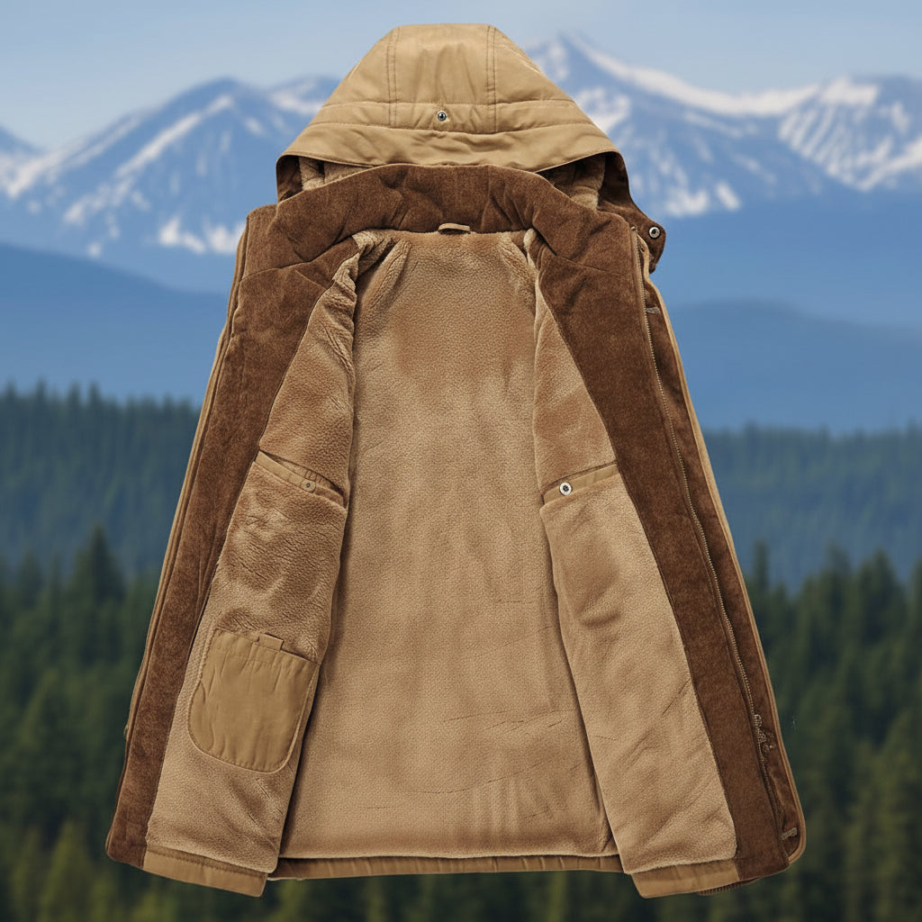 Men's Insulated Hooded Parka for Ultimate Cold Protection