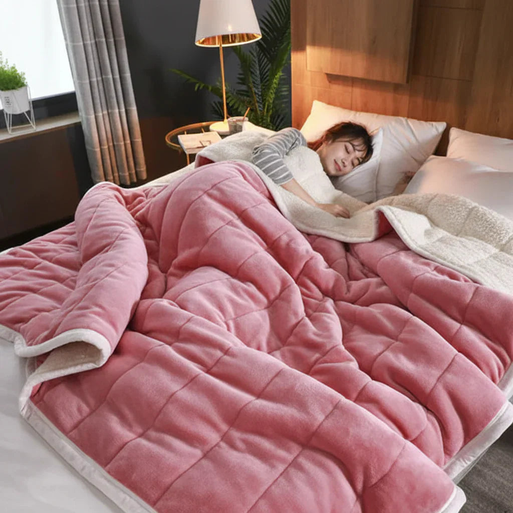 Cozy Fleece Blanket for Sofa and Bed - Ultimate Winter Warmth