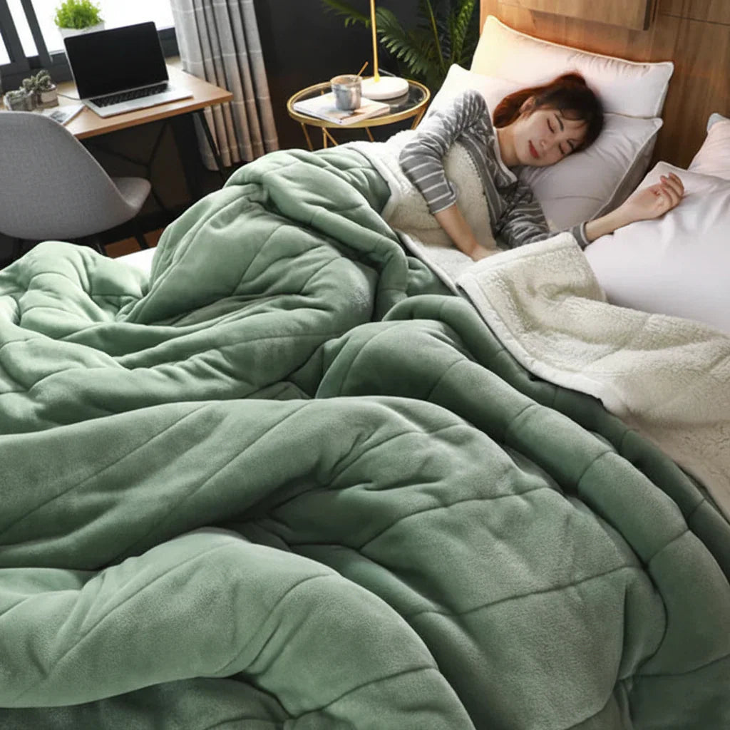 Cozy Fleece Blanket for Sofa and Bed - Ultimate Winter Warmth