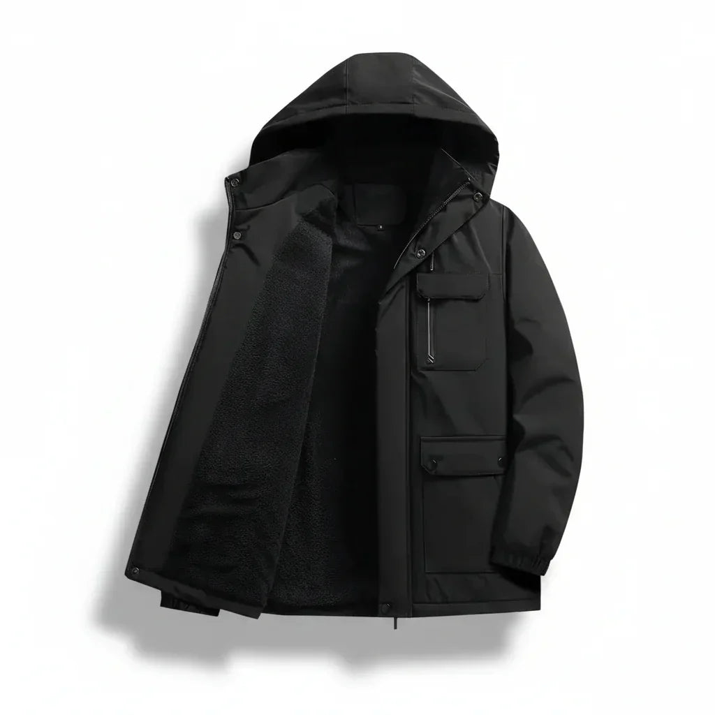 Men's Insulated Waterproof Jacket for Harsh Winter Conditions