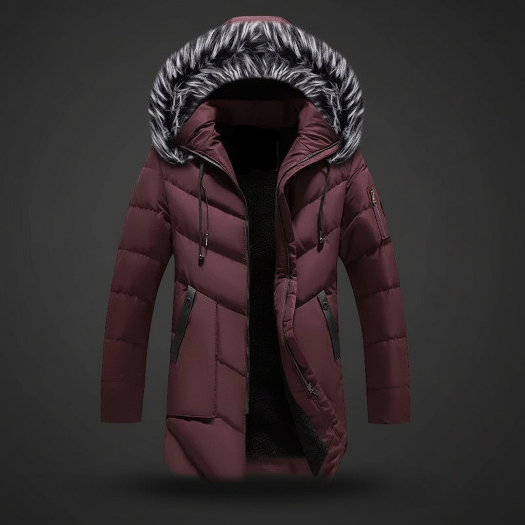 Men's Insulated Winter Jacket with Cozy Lining