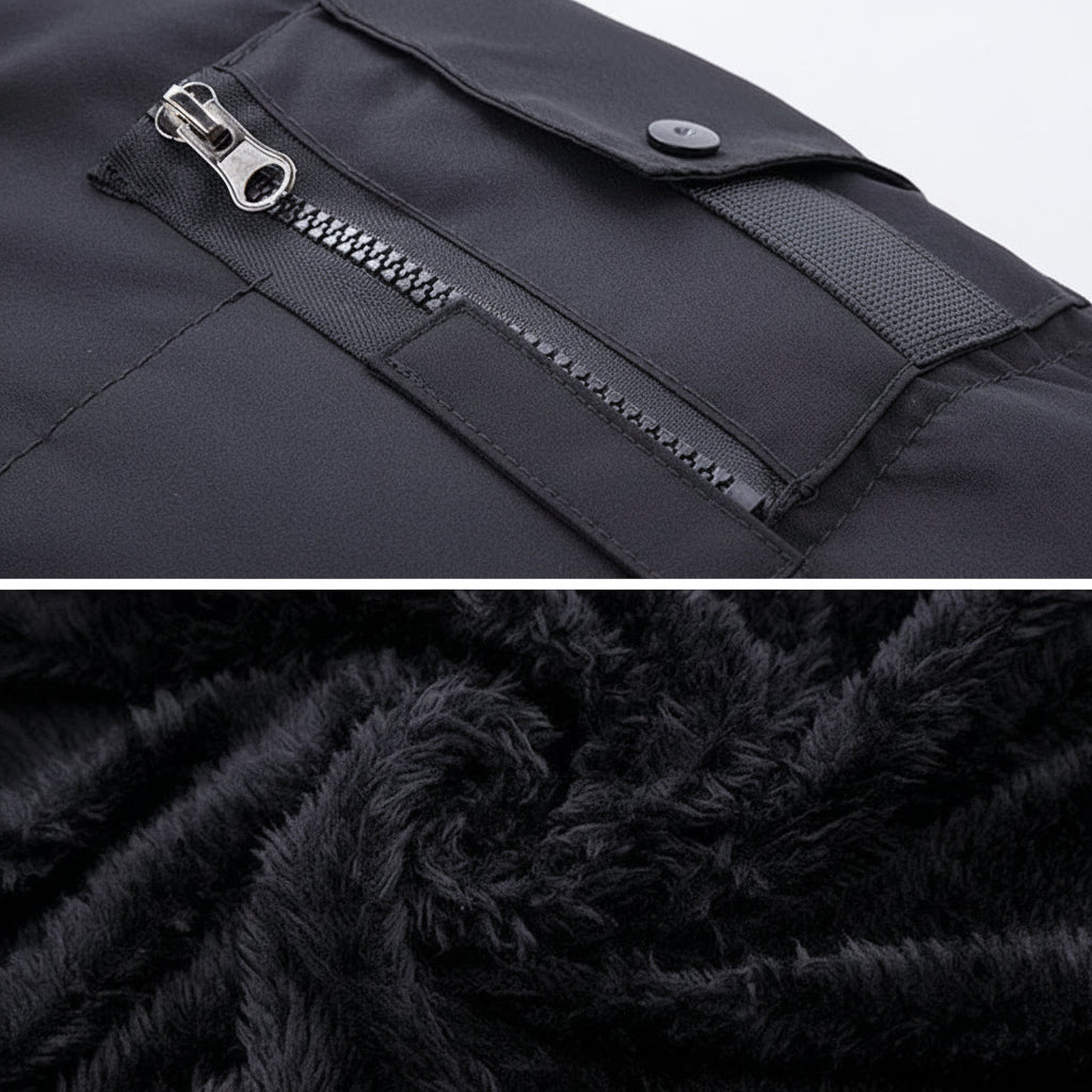 Men's Insulated Winter Jacket with Cozy Lining