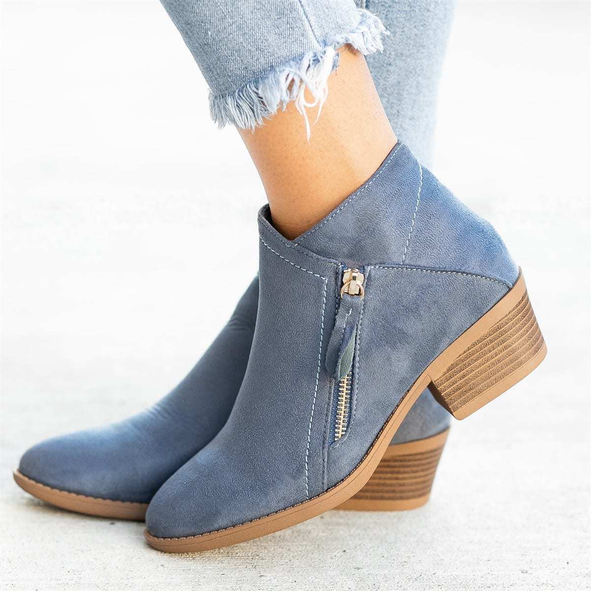 Women’s Ankle Boots | Orthopedic Support & PU Leather | Side Zipper Closure | Comfortable Fit
