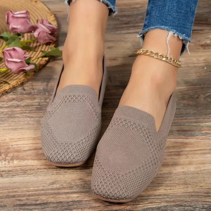 Women’s Slip-On Shoes | Orthopedic Arch Support | Knit Upper Breathable Design | Comfortable Fit
