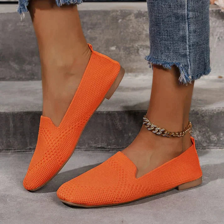 Women’s Slip-On Shoes | Orthopedic Arch Support | Knit Upper Breathable Design | Comfortable Fit