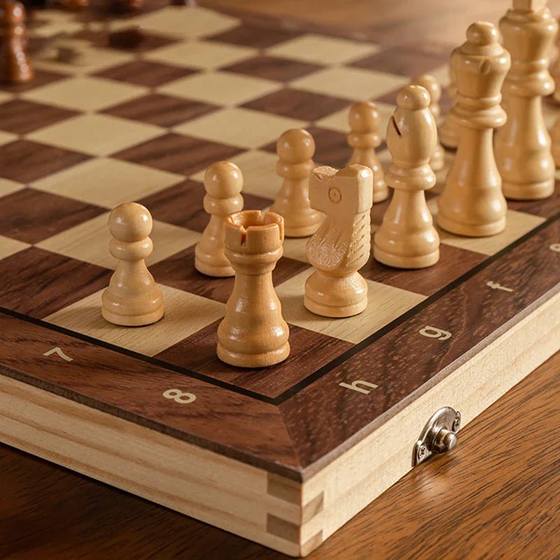 Compact Magnetic Chess Set for Travel and Play Anywhere