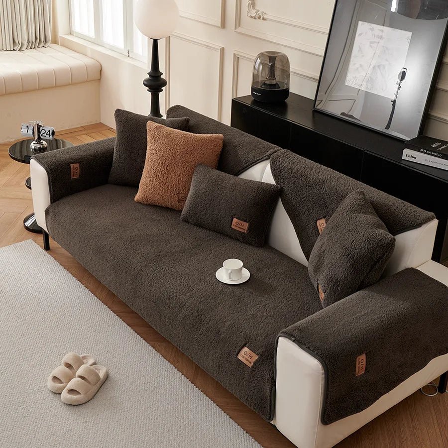 CozyNest Plush Sofa Protector for Ultimate Comfort