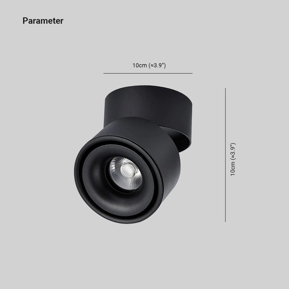 Modern Swivel Ceiling Spotlight in Black and White – LED Design