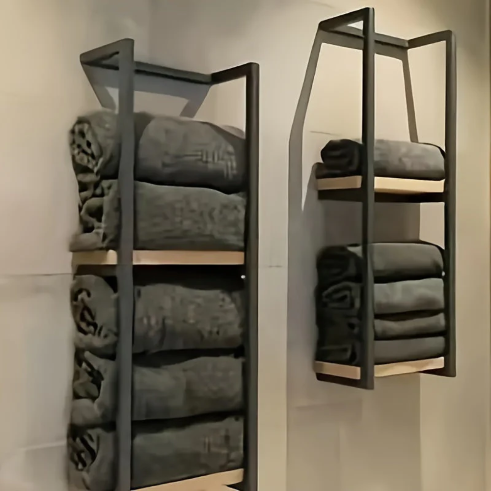 Space-Saving Towel Rack for Bathroom – Wall Mounted Storage Solution