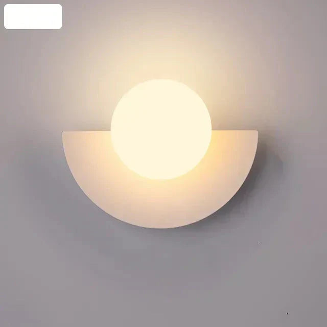 FrostedAura Modern LED Wall Light for Contemporary Spaces