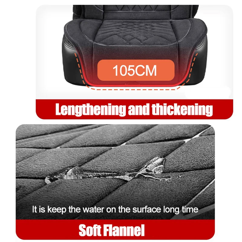 Universal Heated Seat Cover for Cars | 3 Heat Settings | 12V-24V | Washable