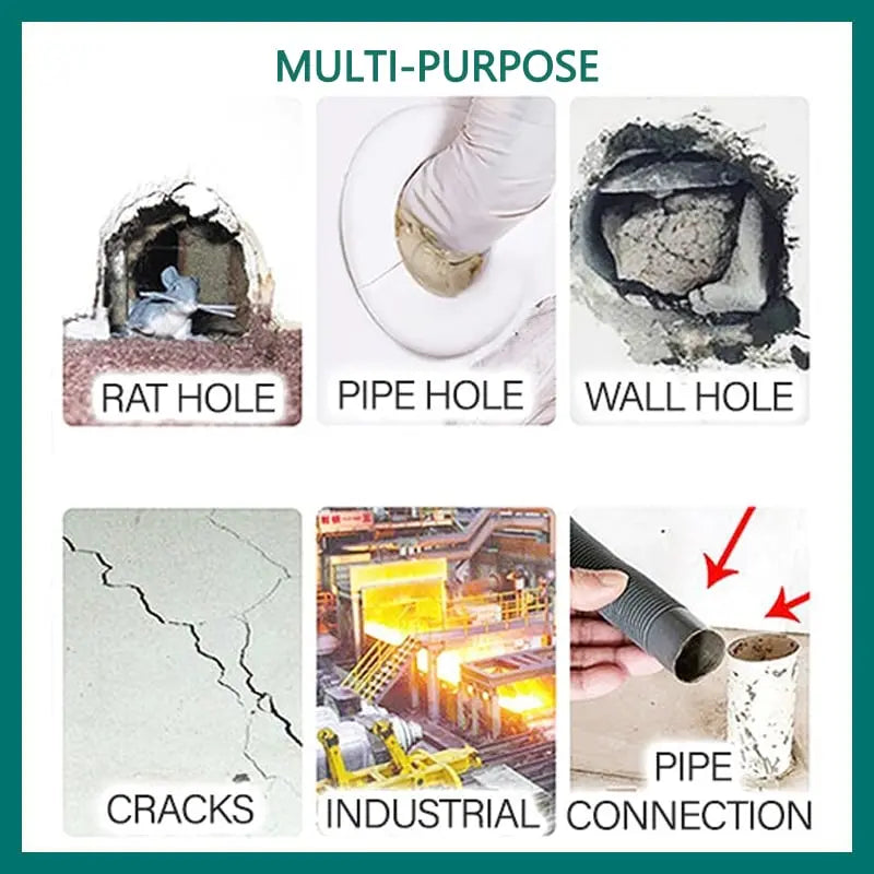Versatile Waterproof Gap Filler – Quick-Setting Repair Solution