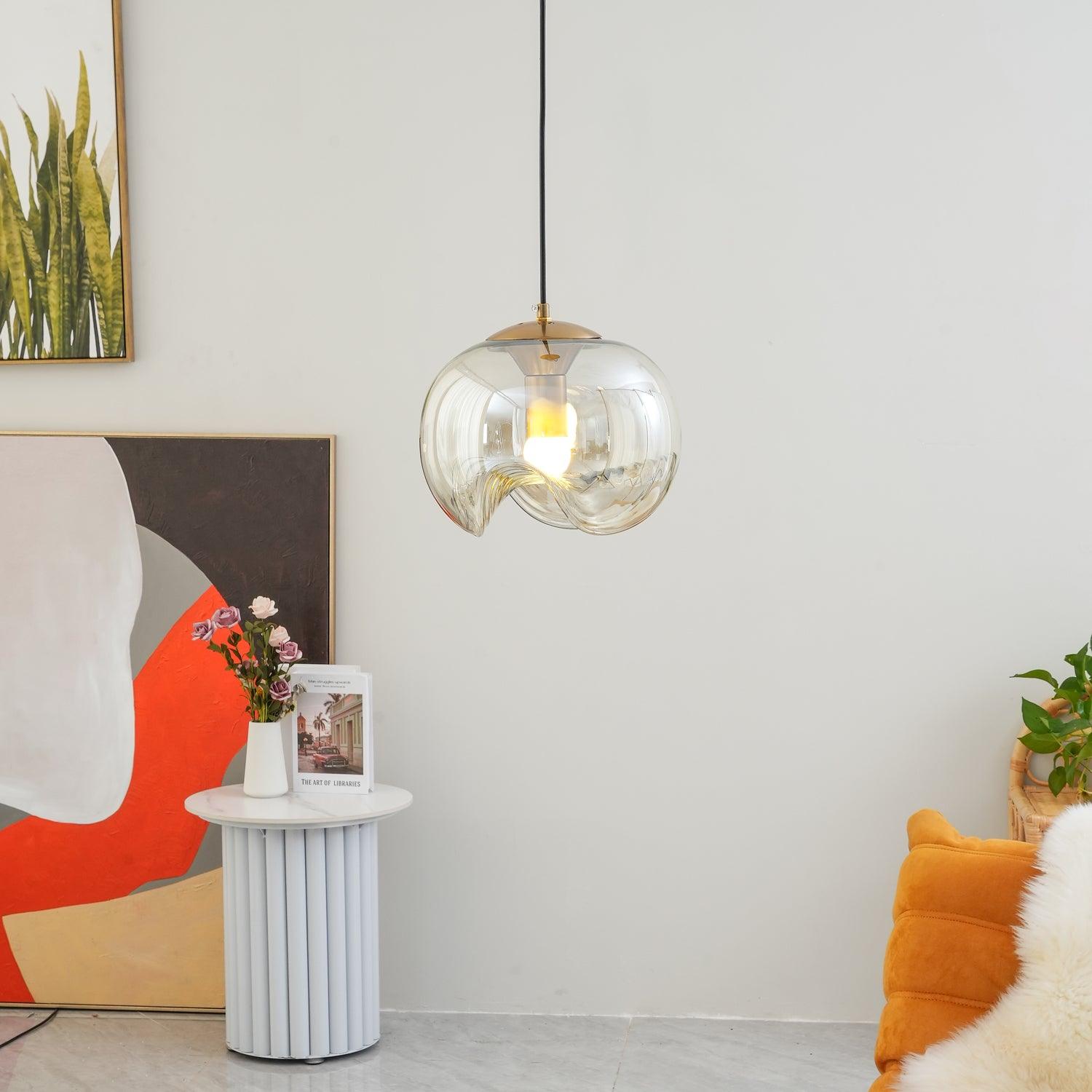 Elegance in Motion: Contemporary Wave Pendant Light