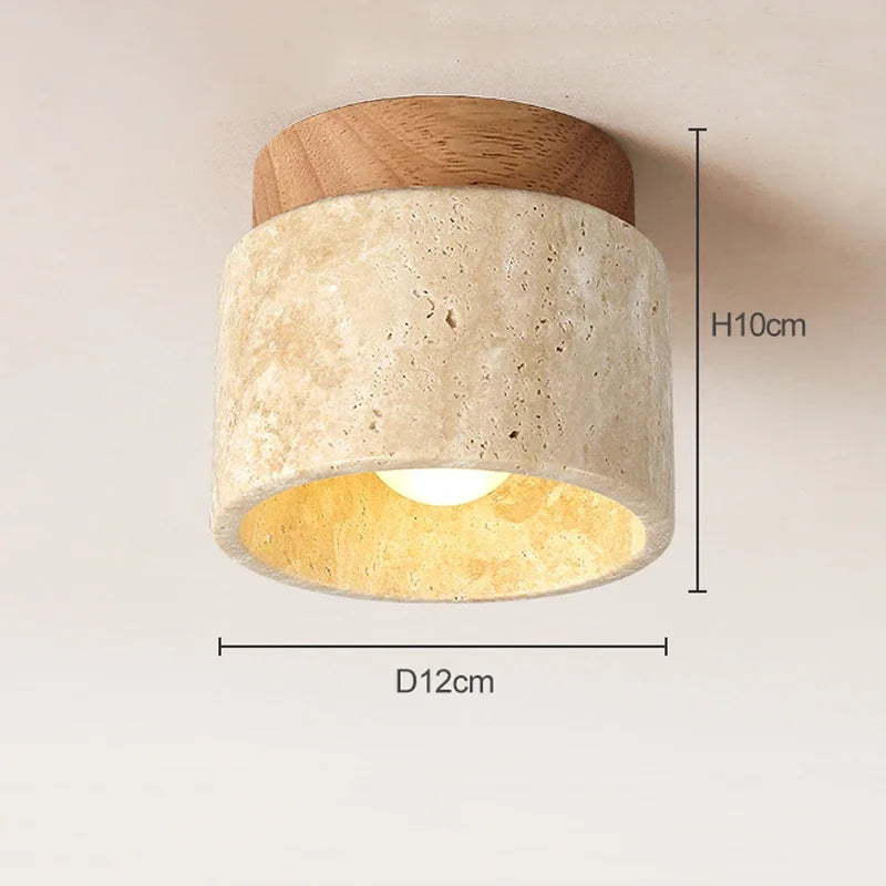 SereneGlow Soft Cream Japanese Ceiling Light for Modern Spaces