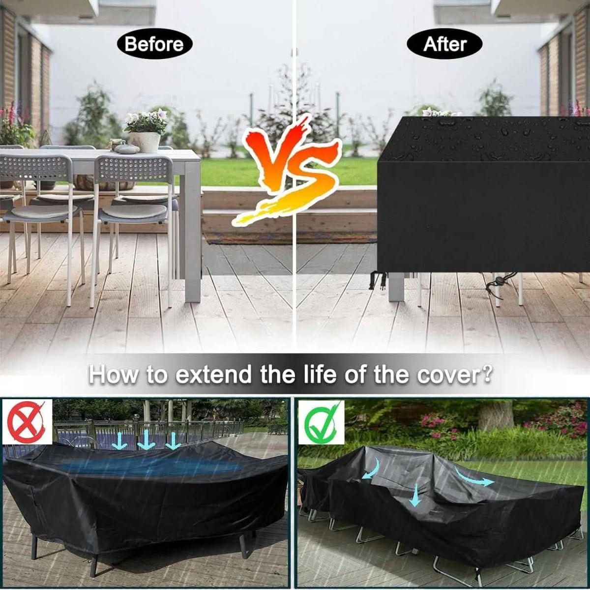 WeatherShield Premium Outdoor Furniture Covers for Year-Round Protection