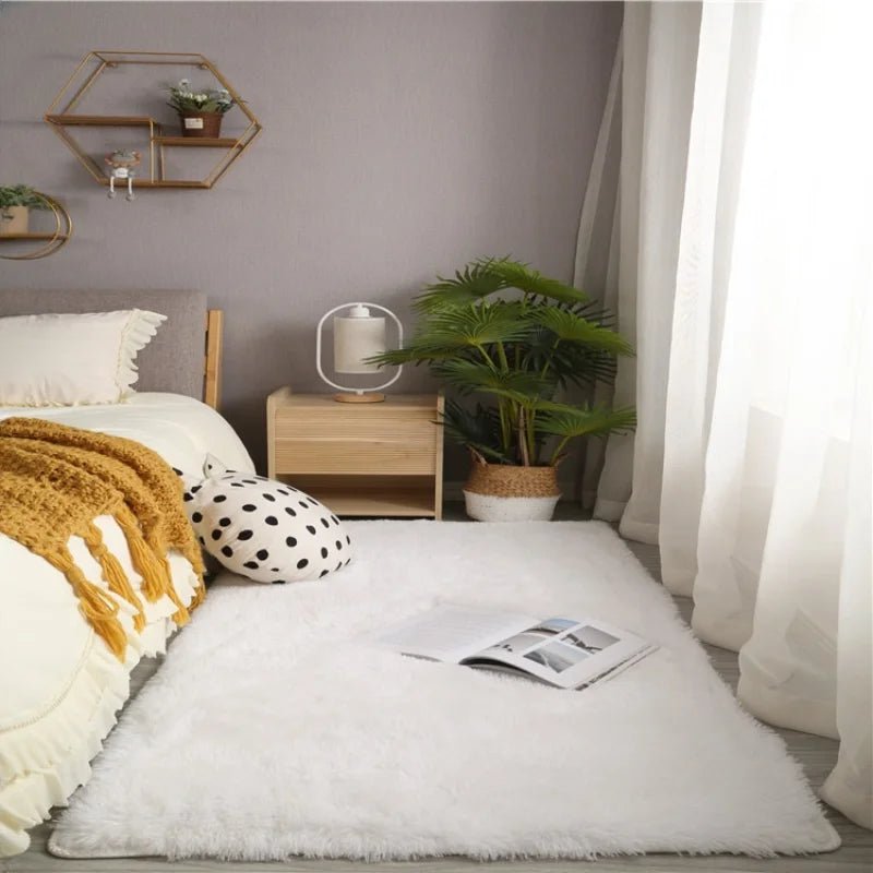 CozyNest Plush Area Rug Crafted from Premium Polyester Fibers